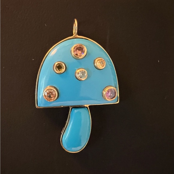 Brent Neale look-alike Stone and Gemstone Gold Plated Assorted Mushrooms 🍄 - Picture 5 of 16